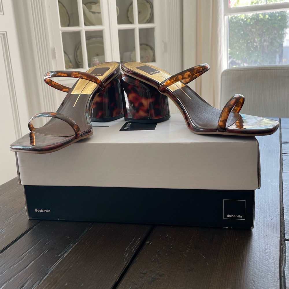 Dolce Vita tortoise Mandie slide sandals
